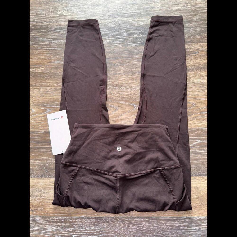Lululemon Align With Pockets High Rise 25” Espresso Size 8